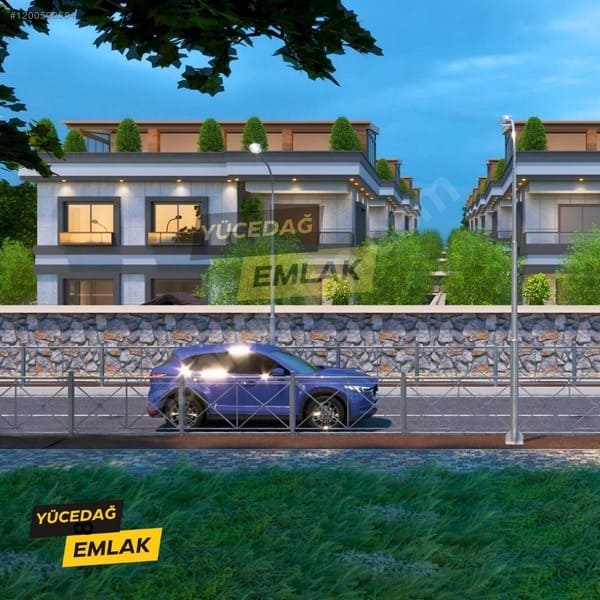 Orman Manzaralı İki Tarafı Park Yerden Isıtma Lüks Satılık Villa