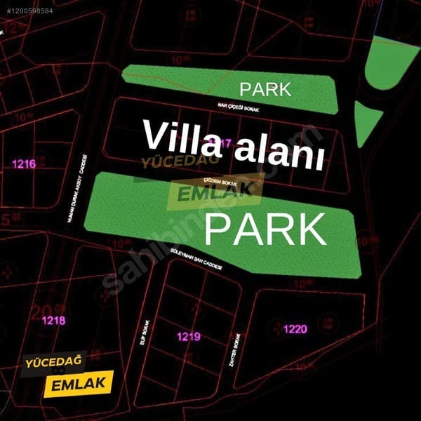 Orman Manzaralı İki Tarafı Park Yerden Isıtma Lüks Satılık Villa