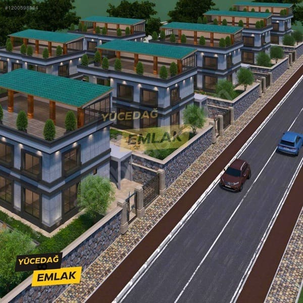 Orman Manzaralı İki Tarafı Park Yerden Isıtma Lüks Satılık Villa